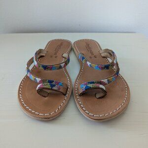 Laid Back London by Anthropologie Beaded Sandals, 8